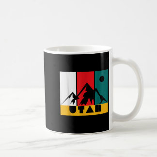 Utah Vintage Logo - Park City Utah - Retro Skiing  Coffee Mug
