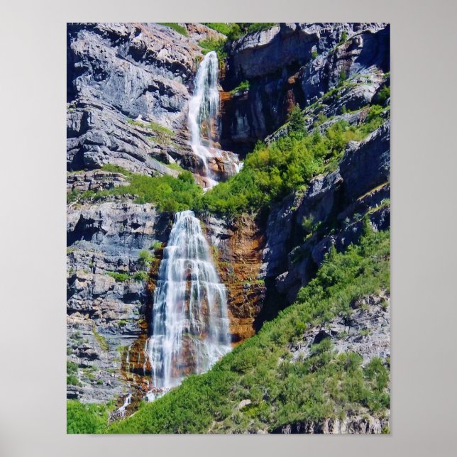 Utah Waterfall #1a- Poster (choose size) (Front)