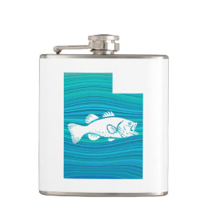 Utah Wave Fishing Hip Flask