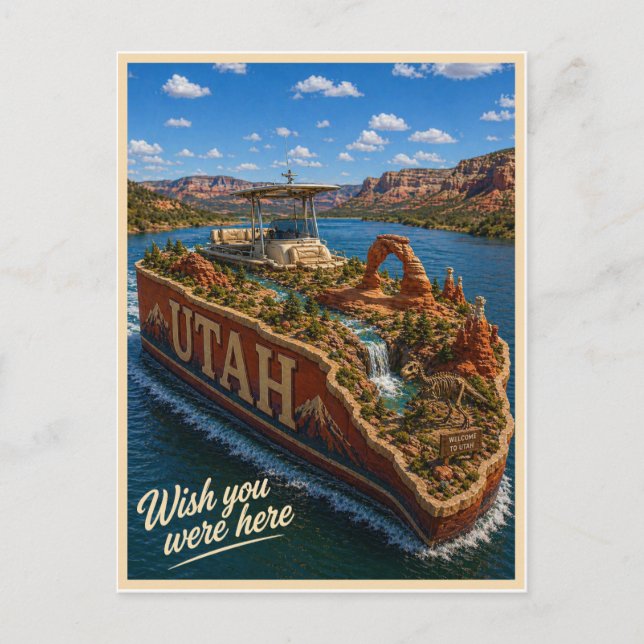 Utah | Wish You Were Here | State Series Postcard (Front)