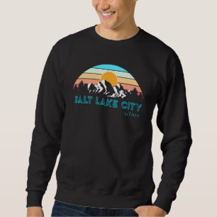 Utahan Local Home Souvenir Retro Salt Lake City Ut Sweatshirt
