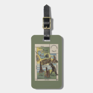 UtahDepictions of Sites to See in UtahUtah Luggage Tag
