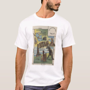 UtahDepictions of Sites to See in UtahUtah T-Shirt