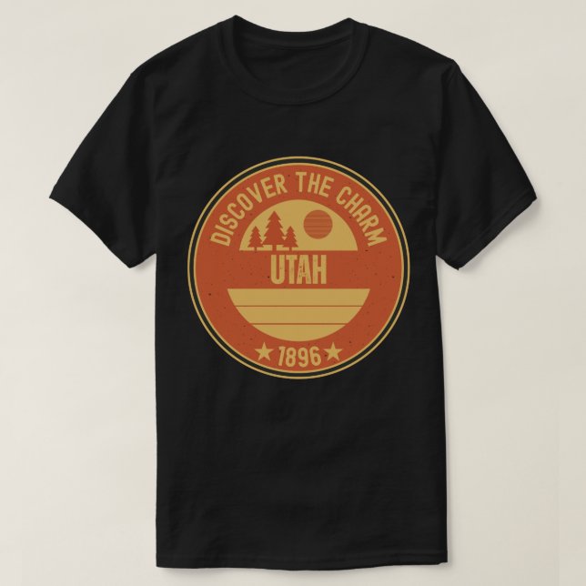 Utah's Mighty 5 - National Parks Gift T-Shirt (Design Front)