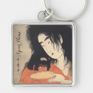 Utamaro’s art custom key chain
