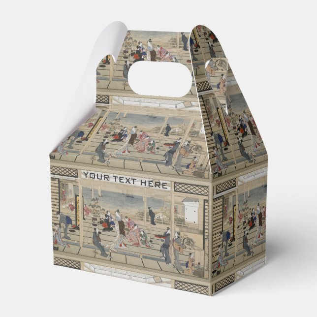 Utamaro’s Japanese Art custom favour box (Front Side)