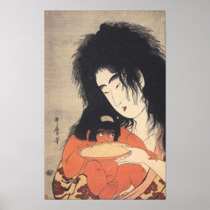 Utamaro’s Japanese art poster