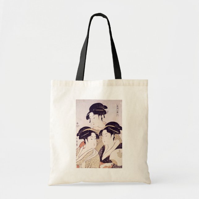 Utamaro’s Three Beauties Tote Bag (Front)
