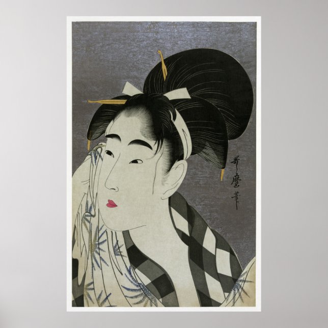 Utamaro Wiping Poster CC0054 (Front)
