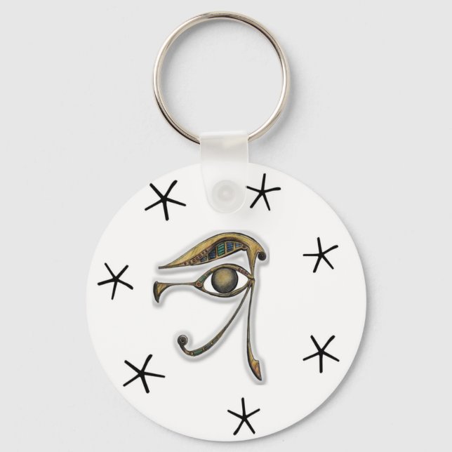 Utchat - Amulet of Protection Key Ring (Front)
