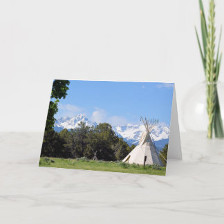 Ute Tepee and Mt Sneffels Card