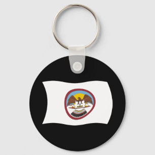 Ute Tribe Flag Keychain