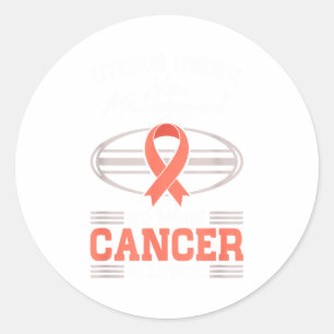 Uterine cancer awareness new management endometria classic round sticker