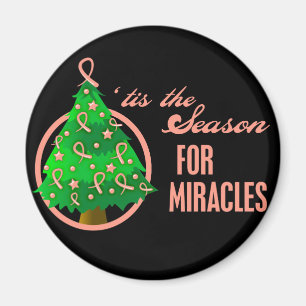 Uterine Cancer Christmas Miracles Magnet