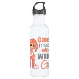 Uterine Cancer Messed With Wrong Girl.png 710 Ml Water Bottle