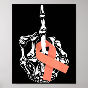 Uterine Cancer Middle Finger Uterus Cancer Poster