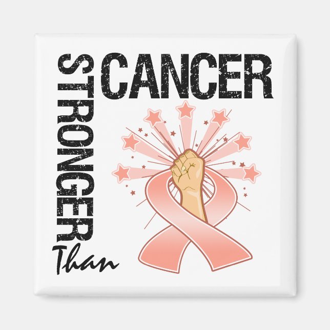 Uterine Cancer - Stronger Than Cancer Magnet (Front)