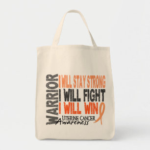 Uterine Cancer Warrior Tote Bag
