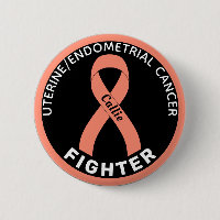 Uterine Endometrial Cancer Fighter Ribbon Black