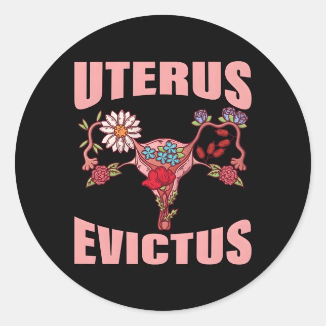Uterus Anatomy Uterus Evictus Uterus Removal Hyste Classic Round Sticker (Front)