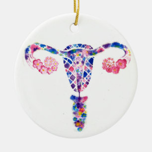 Uterus Ceramic Ornament