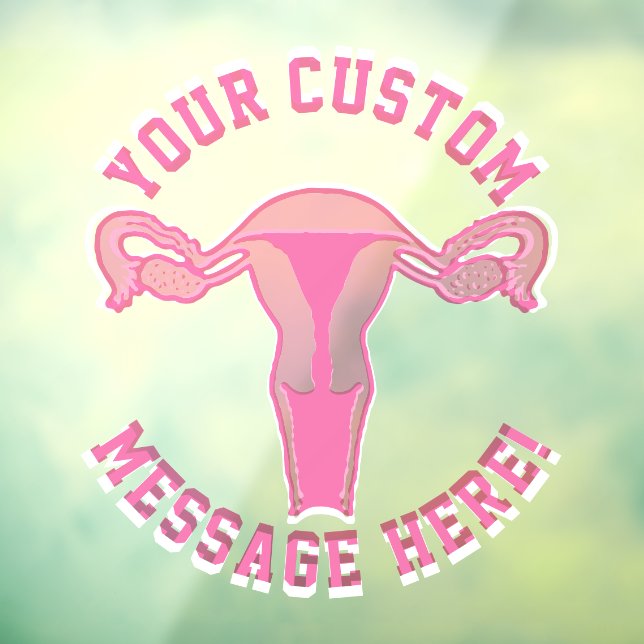 Uterus Graphic + Custom Text Button (Sheet 3)