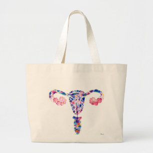 Uterus Large Tote Bag