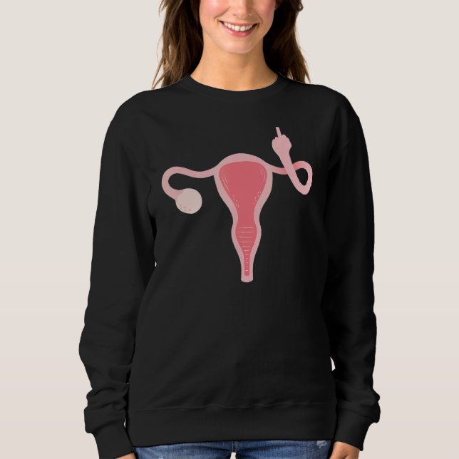 Uterus My Body My Choice Pro Choice Feminist Women Sweatshirt (Front)