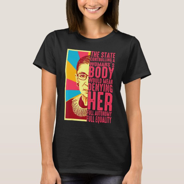 Uterus My Body My Choice Pro Choice Feminist Women T-Shirt (Front)