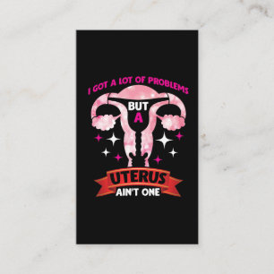 Uterus Removal Hysterectomy Surgery Survivor Business Card