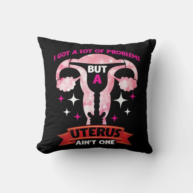 Uterus Removal Hysterectomy Surgery Survivor Cushion (Front)