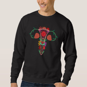 Uterus Shows Middle Finger Feminist Feminism 1 Sweatshirt