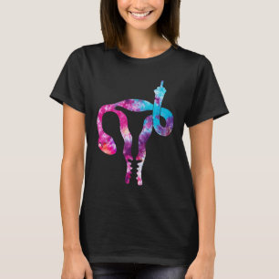 Uterus Shows Middle Finger Feminist Feminism Tie D T-Shirt