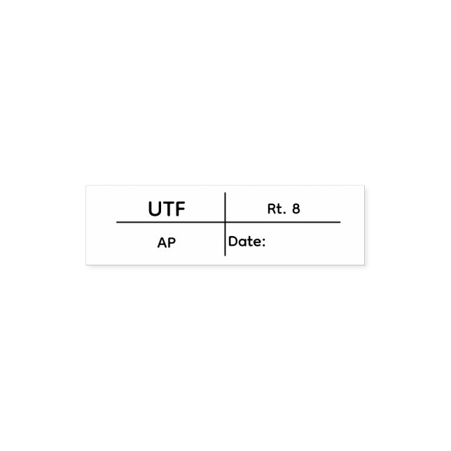 UTF stamp (Design)