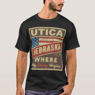 UTICA, NE It's where my Story begins T-Shirt