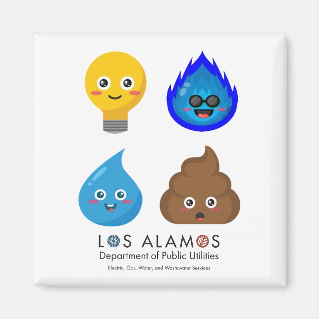 Utility Mascot Magnet (Front)