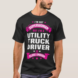 Utility Truck Driver colored yoga shirt