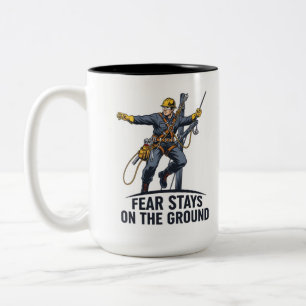 Utility Worker Motivational Quote Two-Tone Coffee Mug