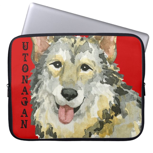 Utonagan Colour Block Laptop Sleeve (Front)