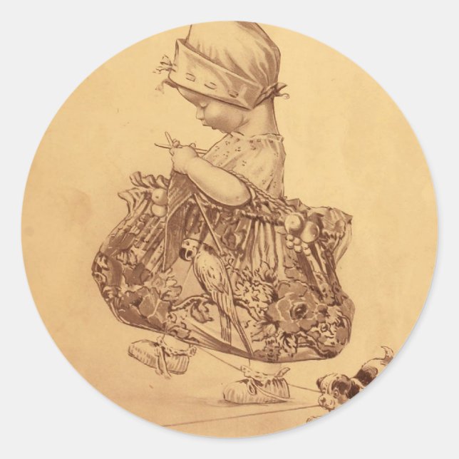 Utopia Yarn Classic Round Sticker (Front)