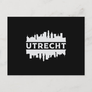 Utrecht City Cityscape Skyline Trip Funny Gift Postcard