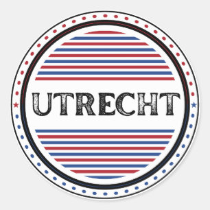 Utrecht City Pride Emblem – Dutch Identity Classic Round Sticker