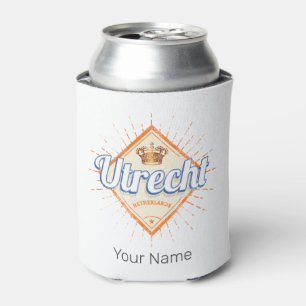 Utrecht Netherlands City Dutch Vintage Souvenir Can Cooler