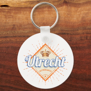 Utrecht Netherlands City Dutch Vintage Souvenir Key Ring