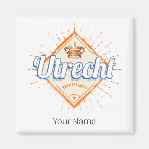 Utrecht Netherlands City Dutch Vintage Souvenir Magnet