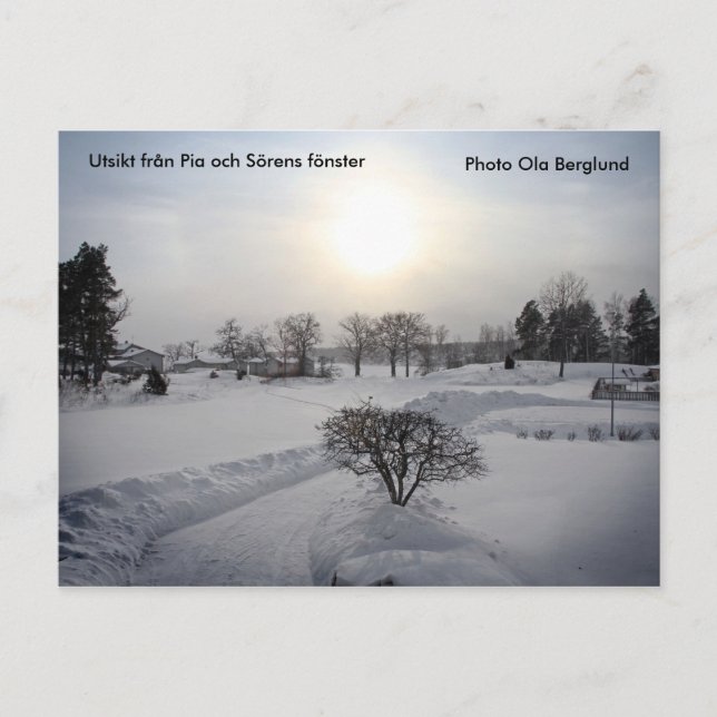 Utsikt från Pia och Sörens fönste... Postcard (Front)