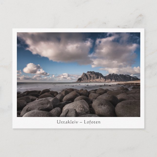 Uttakleiv Lofoten Islands Postcard (Front)