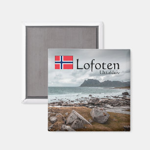 Uttakleiv Lofoten Souvenir Magnet