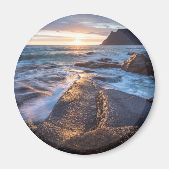 Uttakleiv Midnight Sun Magnet (Front)