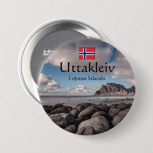 Uttakleiv Souvenir 7.5 Cm Round Badge